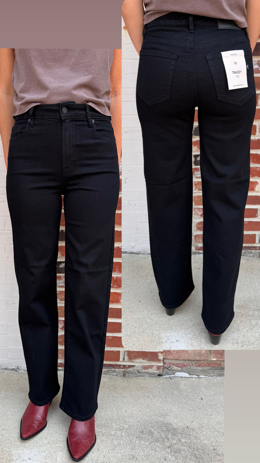 Jet Black Clean Stretch Straight