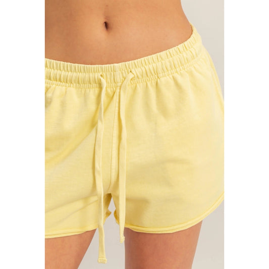 Pale Yellow Shorts
