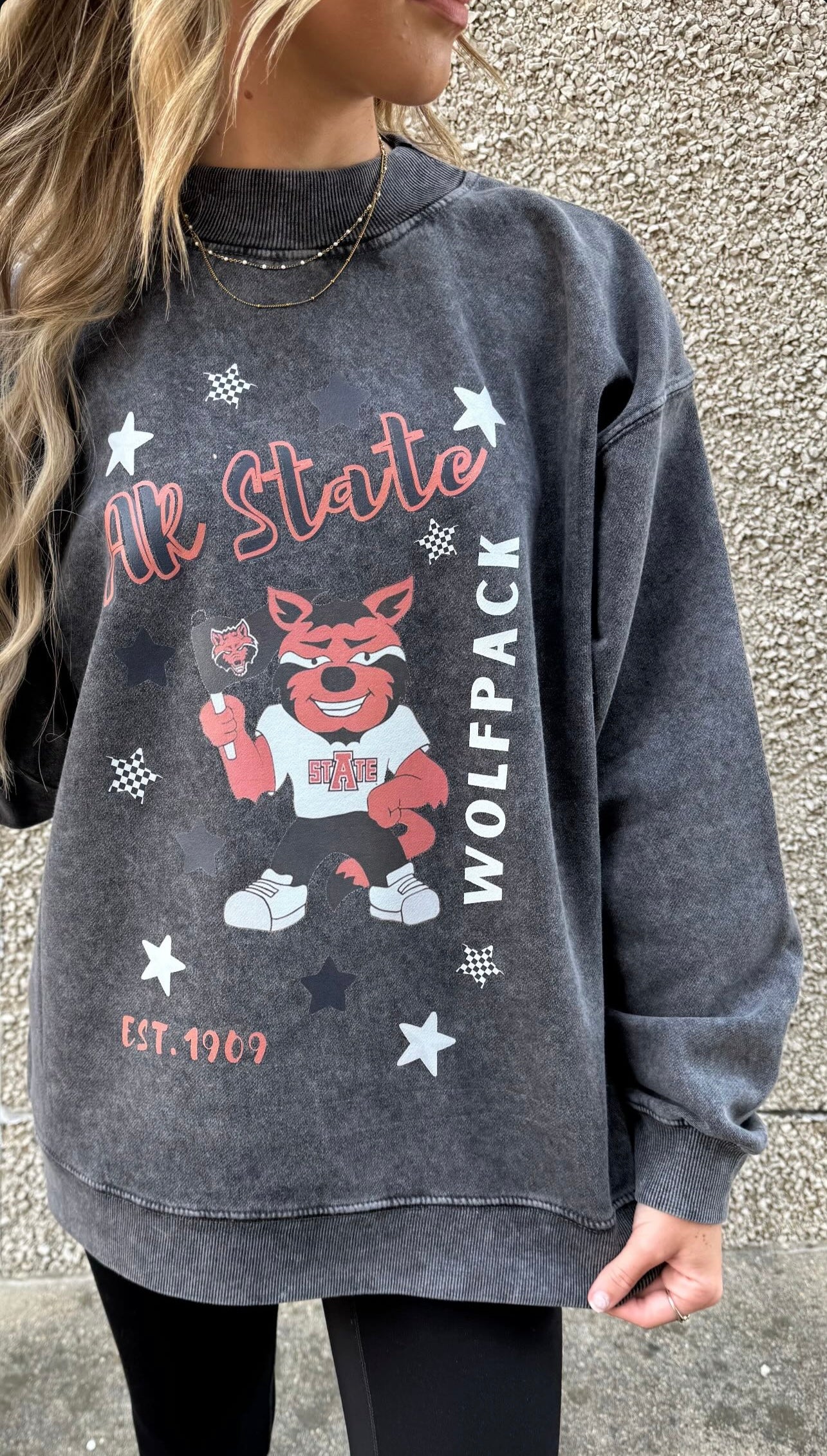 Arkansas State Wolfpack Slightly Oversized Sweatshirt
