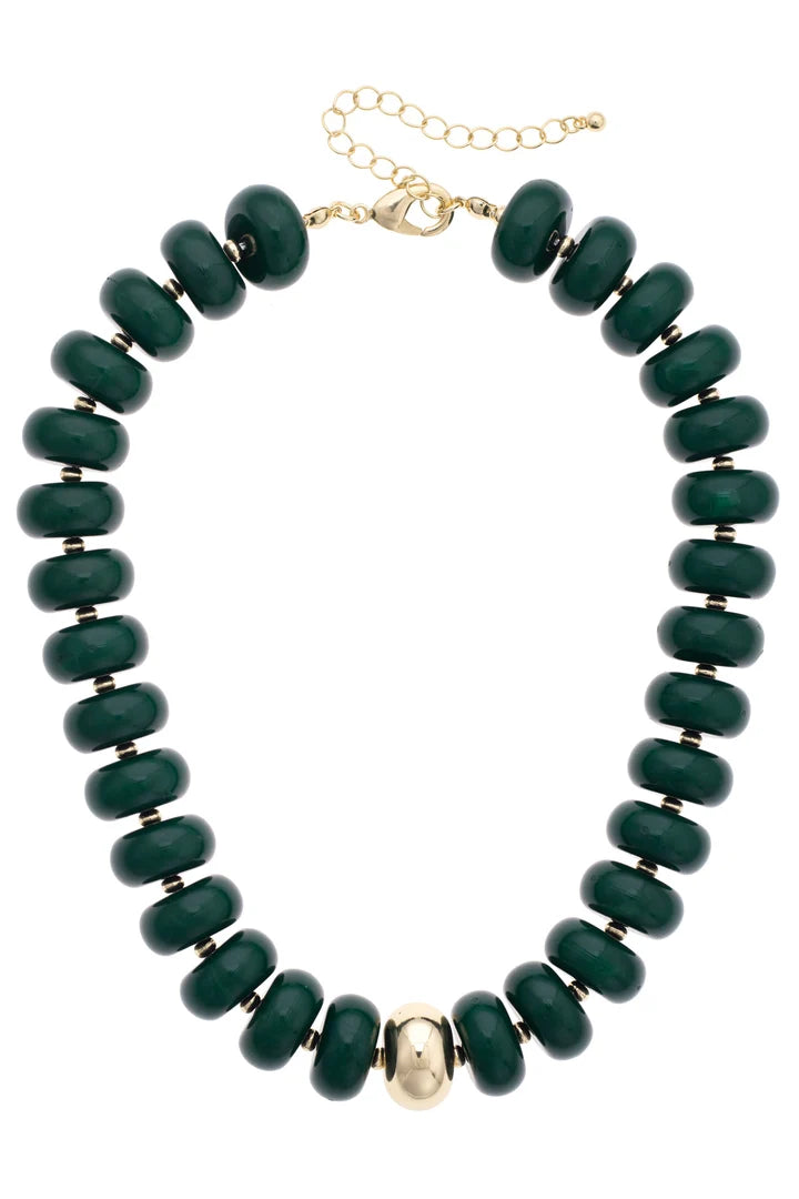 San Sebastian Beaded Resin Necklace