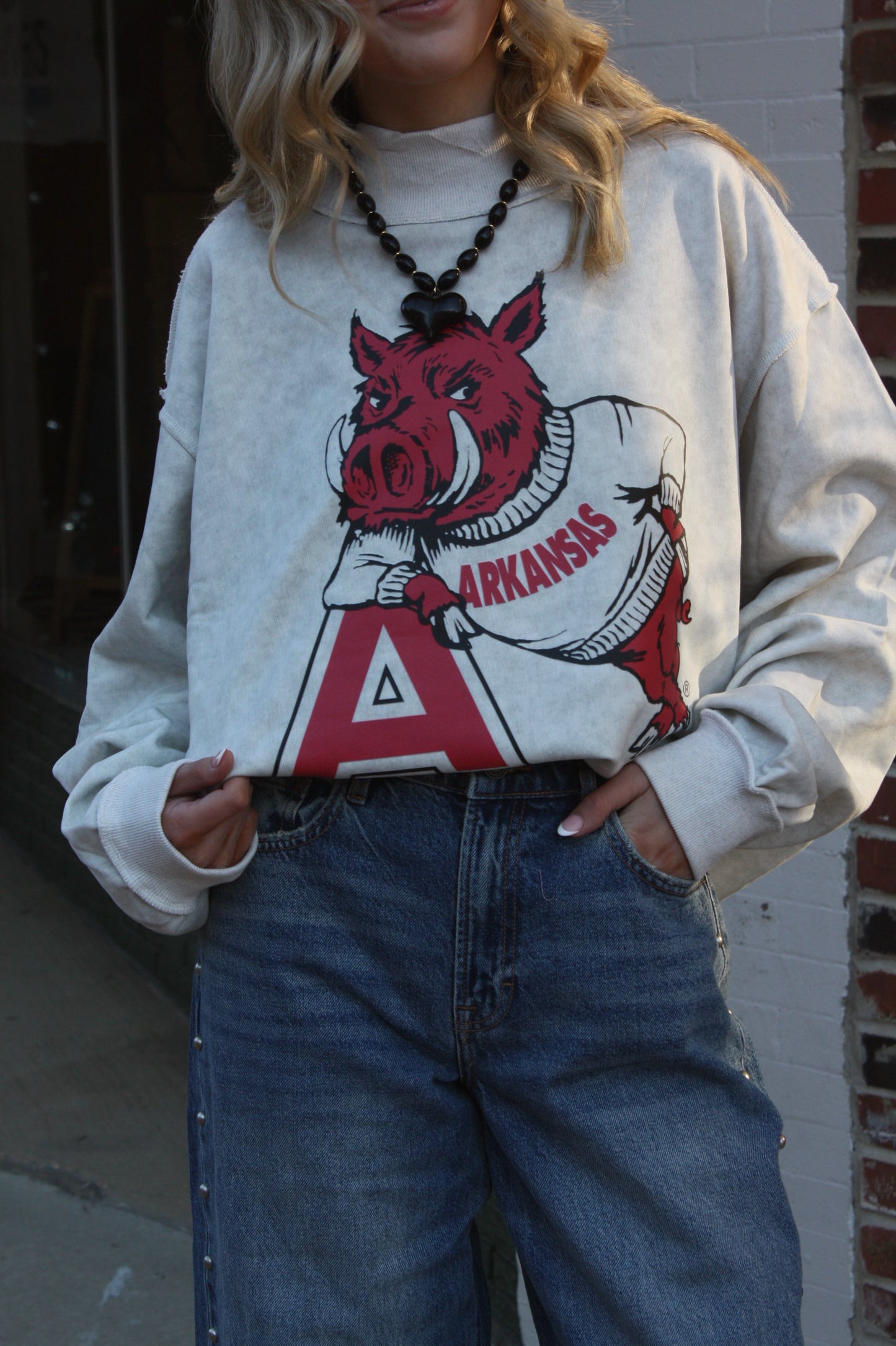 AR reversible mock neck