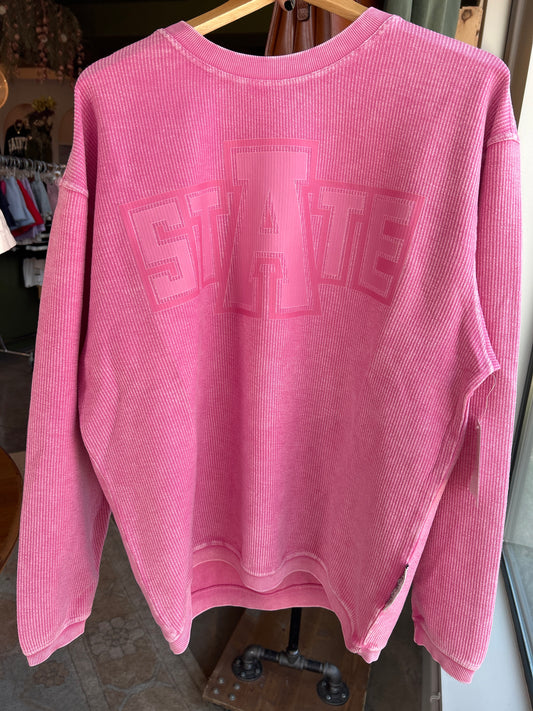 Pink On Pink A-State Cored Crew