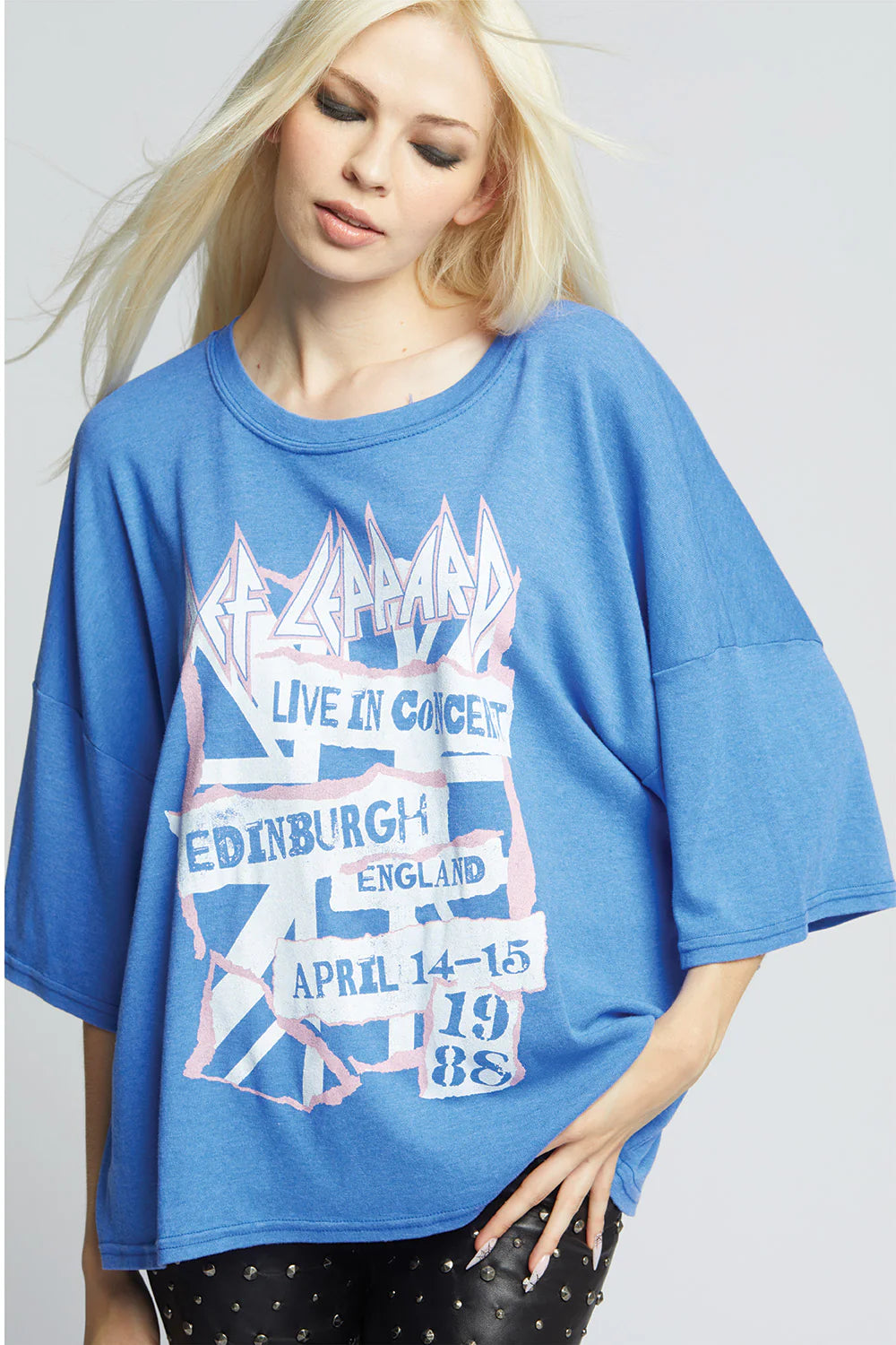 Def Leppard Live In Edinburgh 1988 One Size Graphic Tee