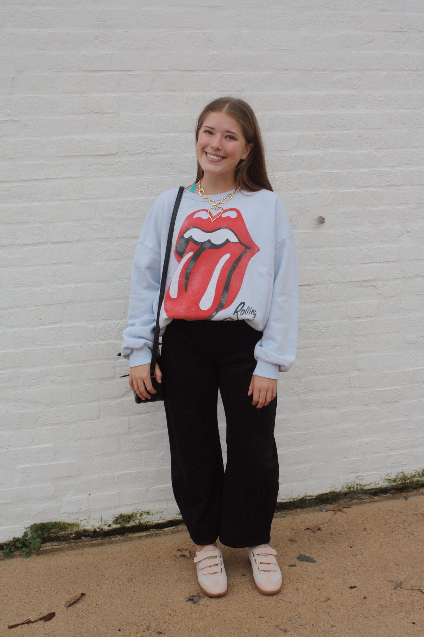 Rolling Stones Big Tongue '89 Oversized Crew Sweatshirt