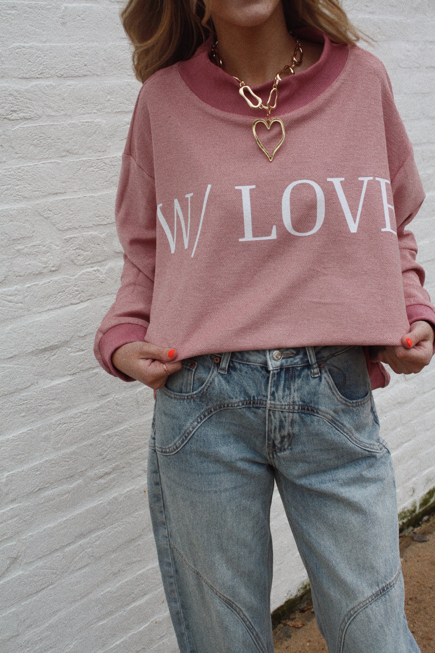 Xo W/ Love Mockneck
