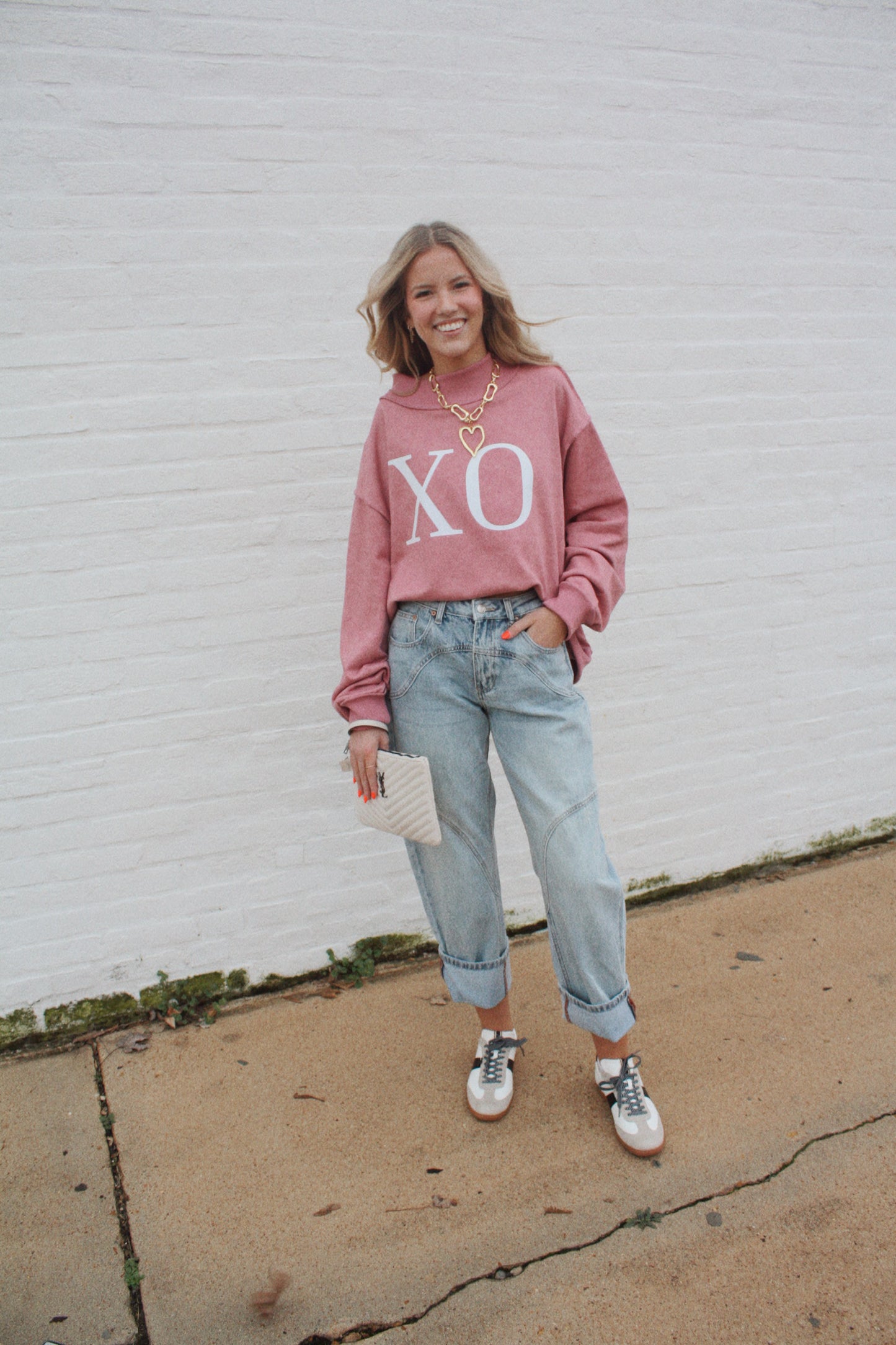 Xo W/ Love Mockneck