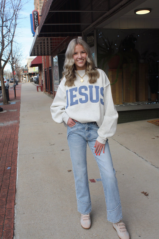 JESUS 'jesus & God Is Good' Reversible Sweatshirt