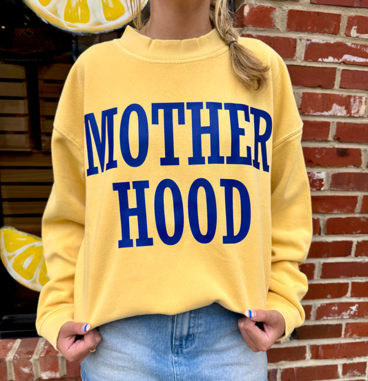Yellow Mother Hood Mock Neck