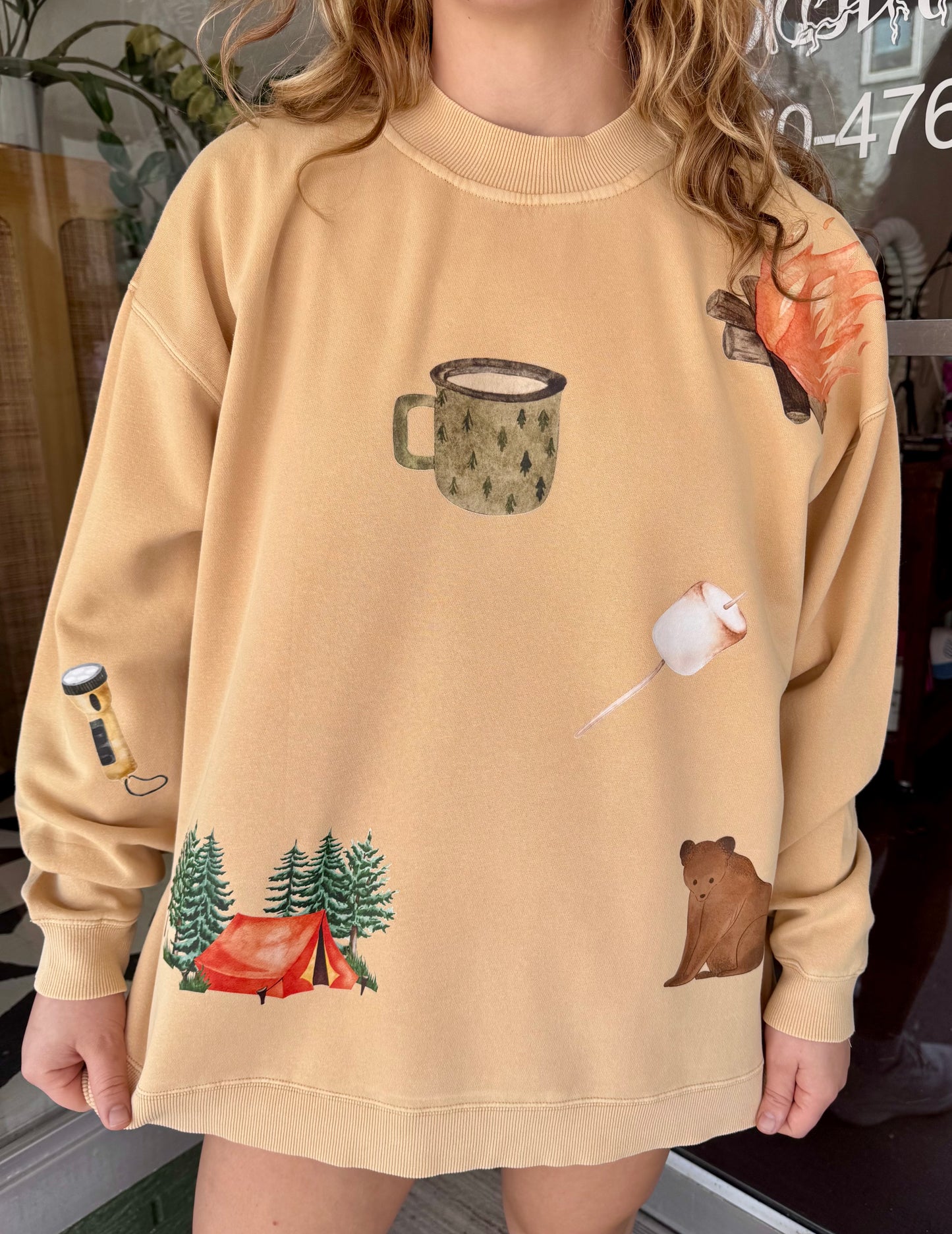 Gone Camping Mock Neck