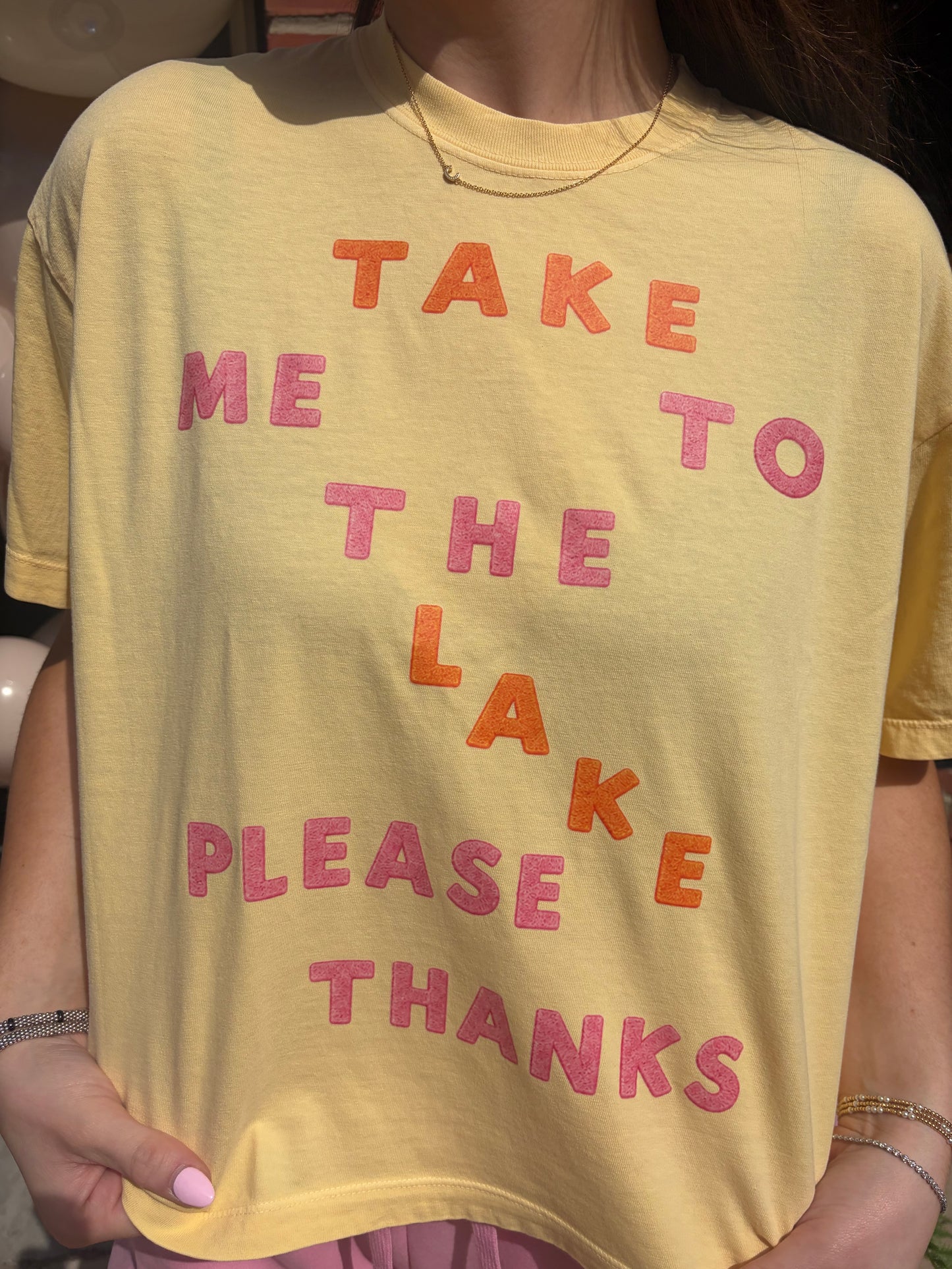 Take Me to the Lake Boxy Tee