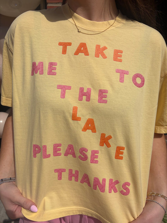 Take Me to the Lake Boxy Tee