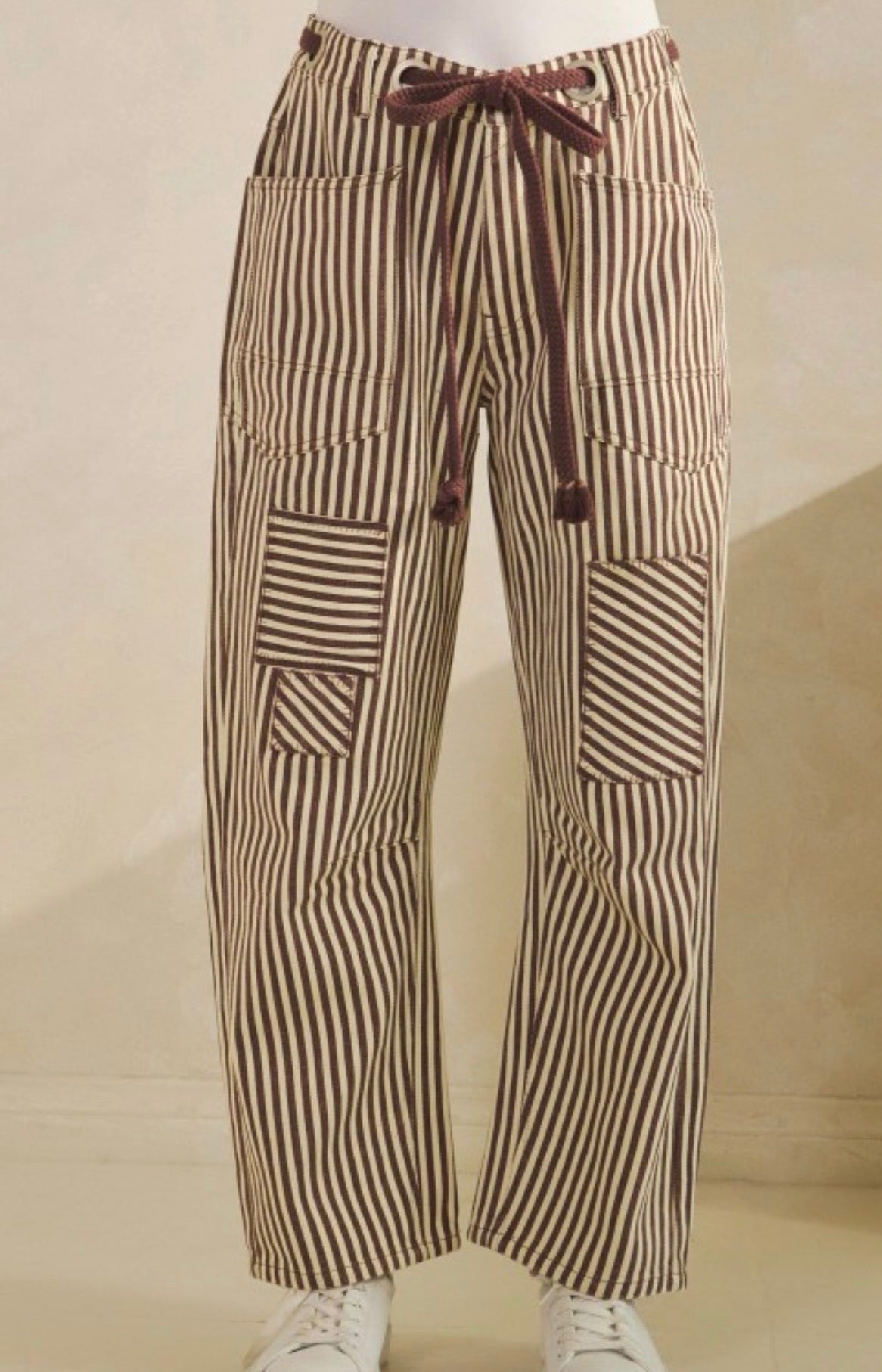 Washed Vintage Rope String Jeans