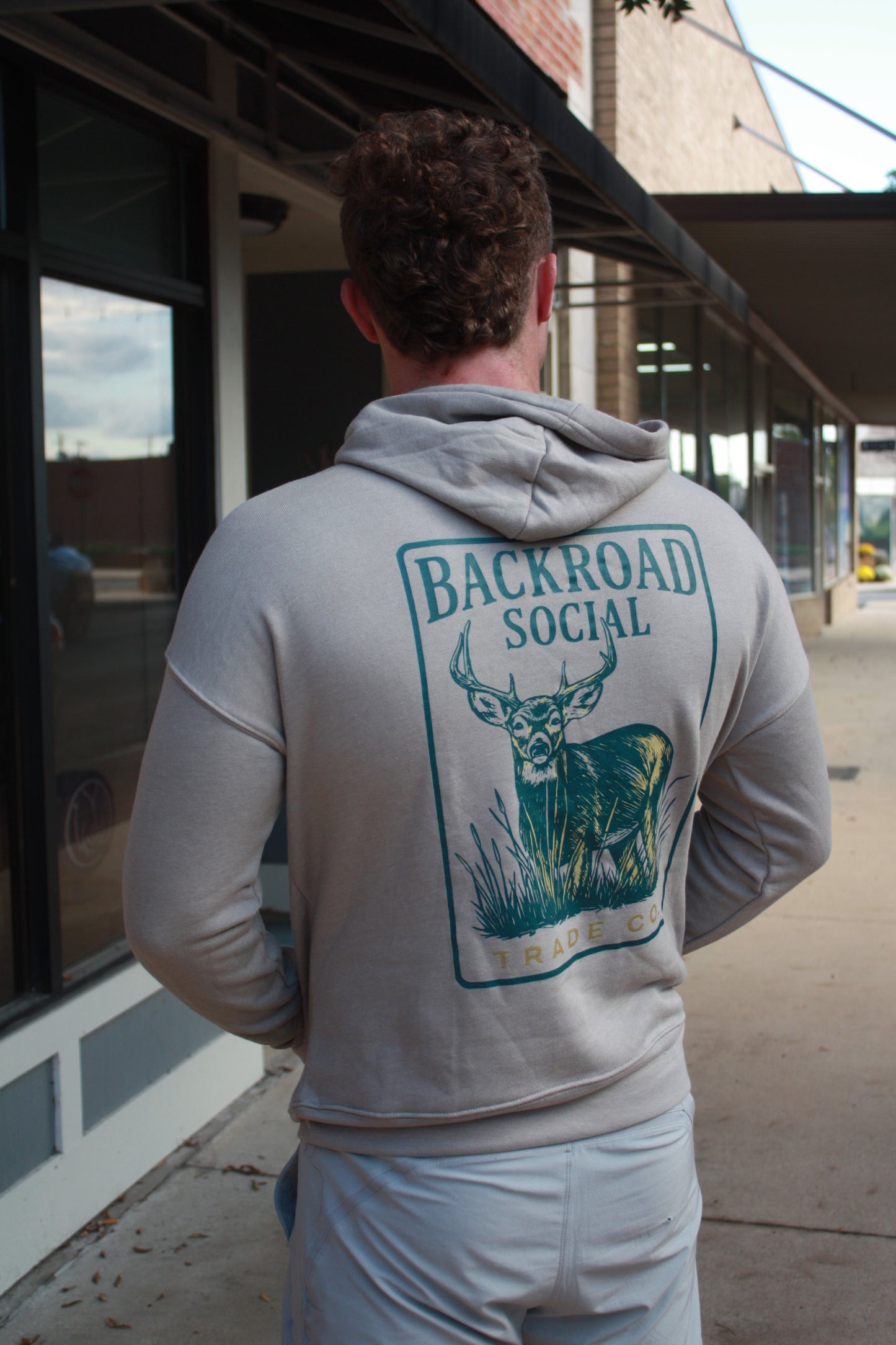 Gray Deer Hoodie