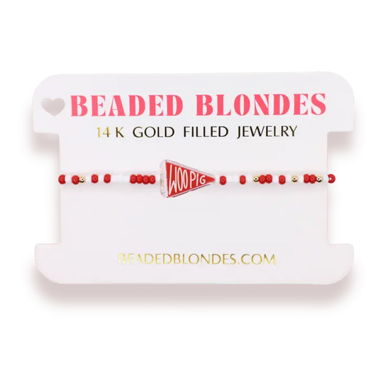 Woo Pig Flag Bracelet On Color