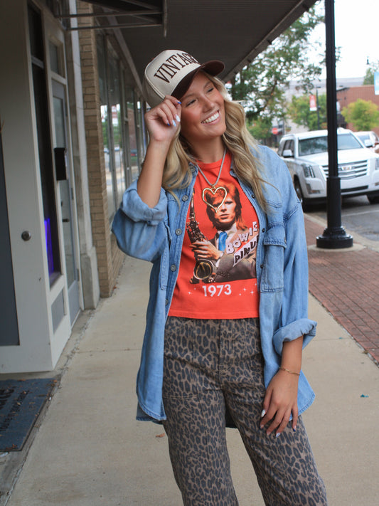 David Bowie 1973 RDWTM Pinups Vinage Tee