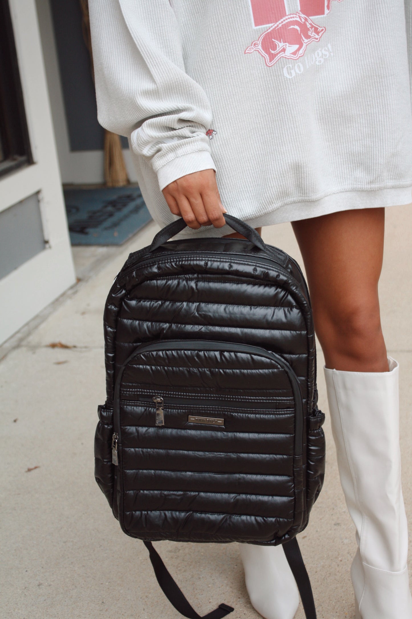 BACKPACK HEADLINER-PEARL BLACK