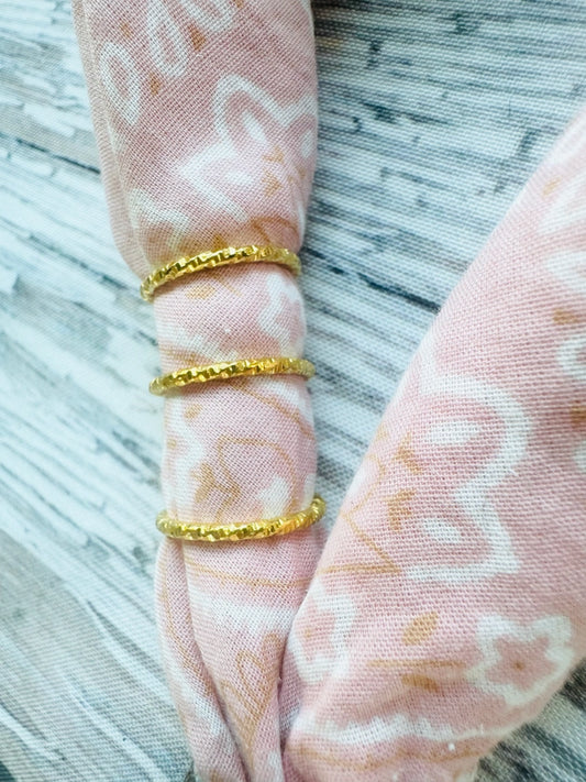 Silver Stacker Bandana Charm