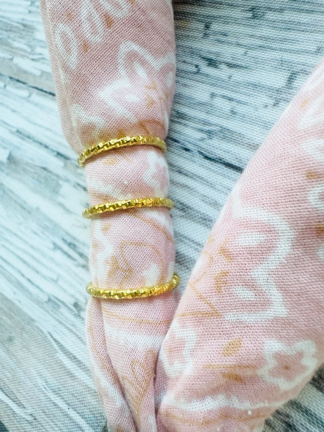Gold Stacker Bandana Charm