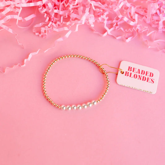 Lucky Bracelet in Mixed Metal 6.75in