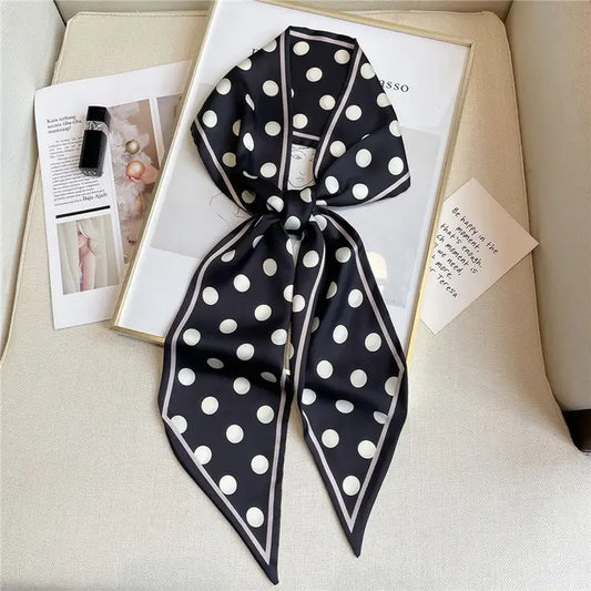 Polka Dot Silk Scarf
