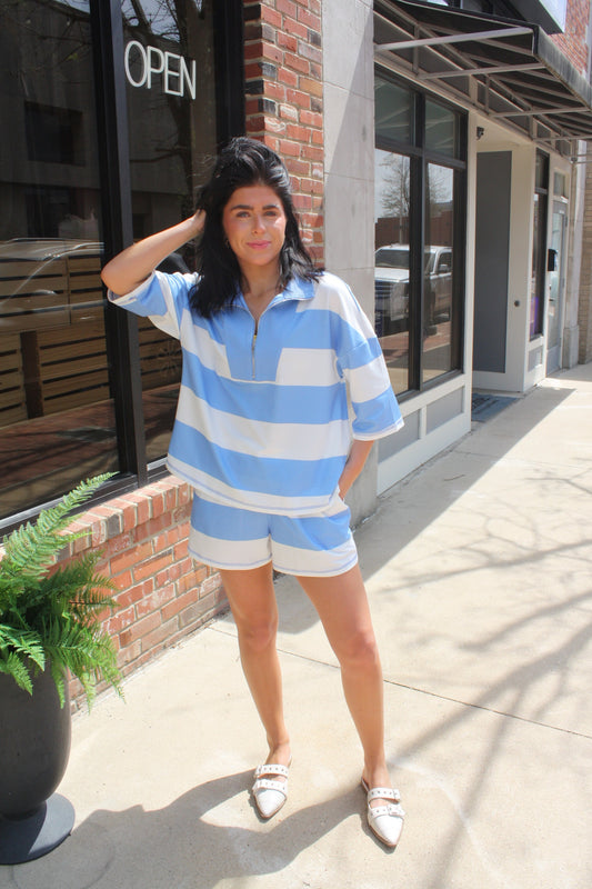 Casual Striped Shorts