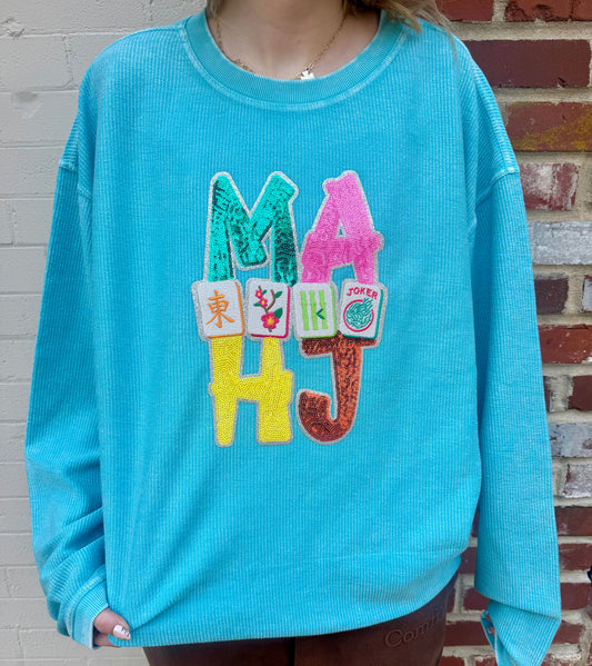 MAHJ Tile Patch Corded Crew