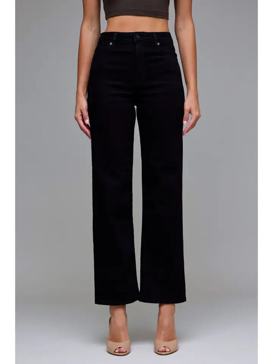 Jet Black Clean Stretch Straight