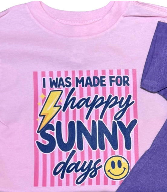 Kids Happy Sunny Days Tshirt