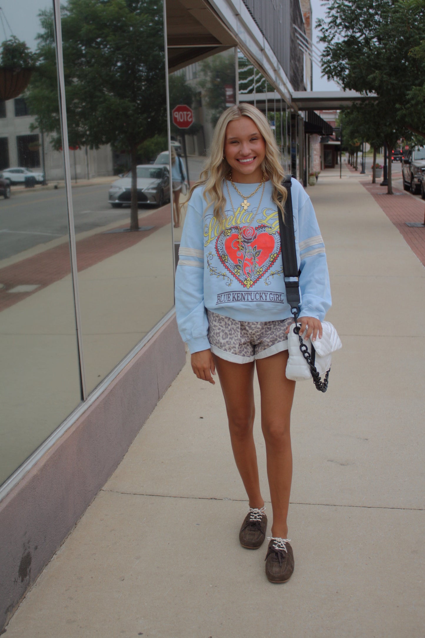 Loretta Lynn Blue Kentucky Girl Varsity Sweatshirt