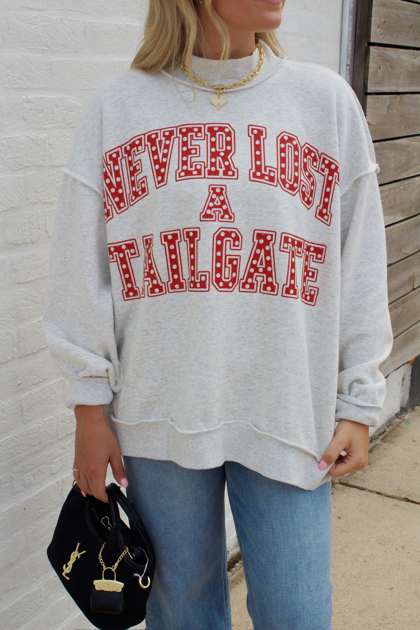 Never Lost A Tailgate Mock Neck