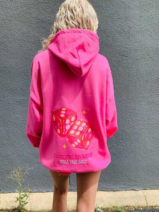 Pink Roll The Dice Hoodie
