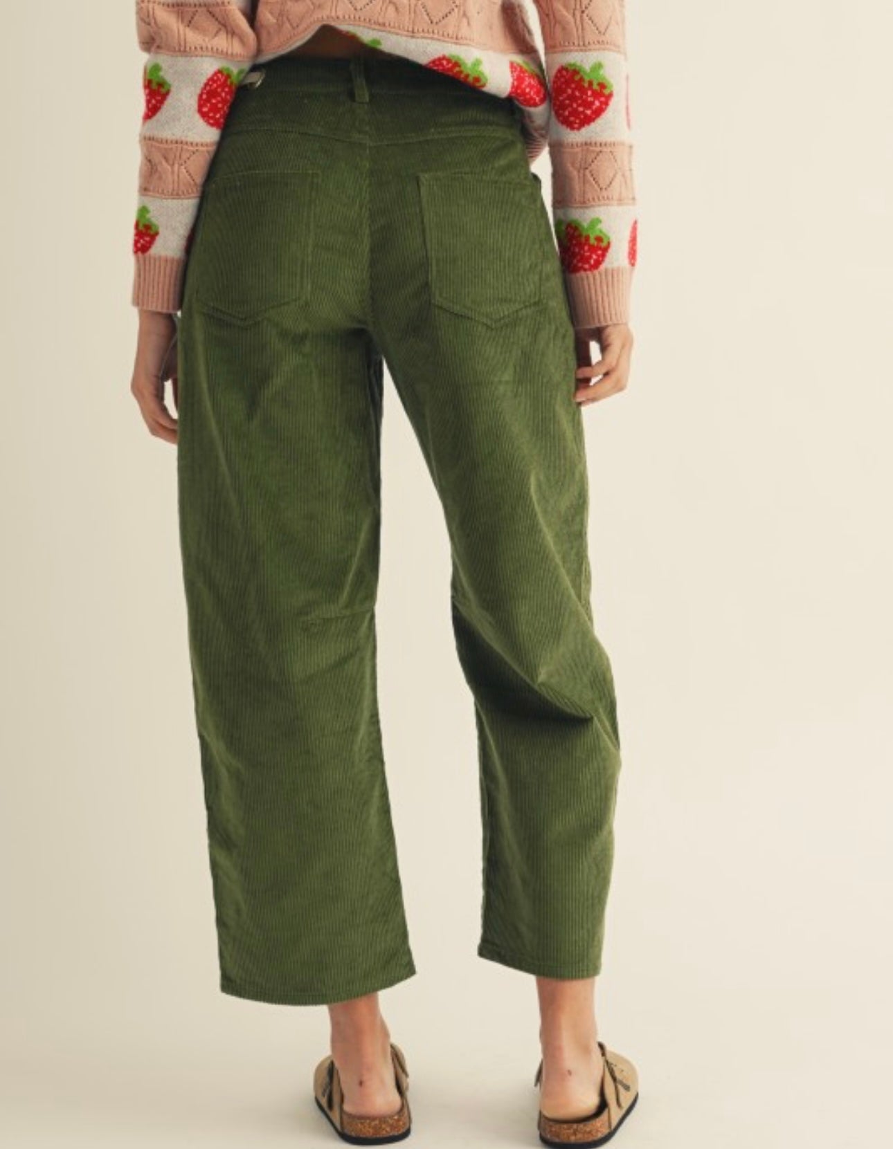 Corduroy Relaxed Pocket Rope String Pants