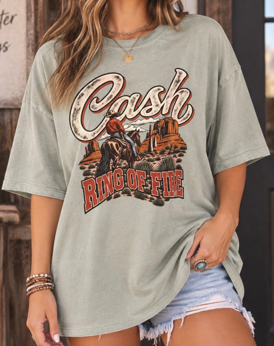 Cash Ring of Fire Tee