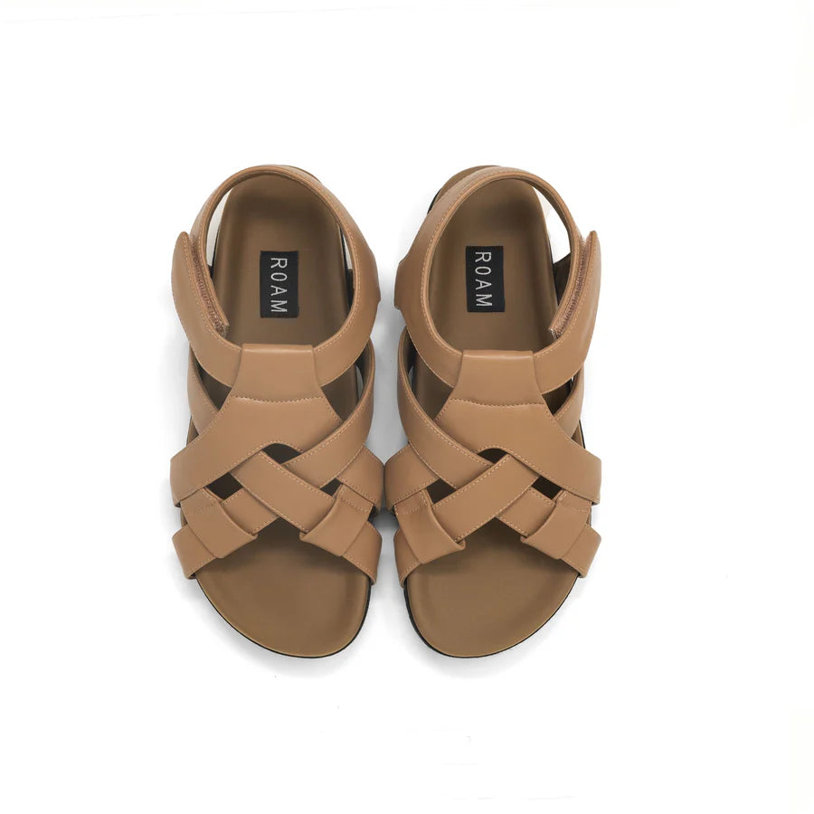 ROAM CRISSCROSS SANDAL DUNE VEGAN LEATHER
