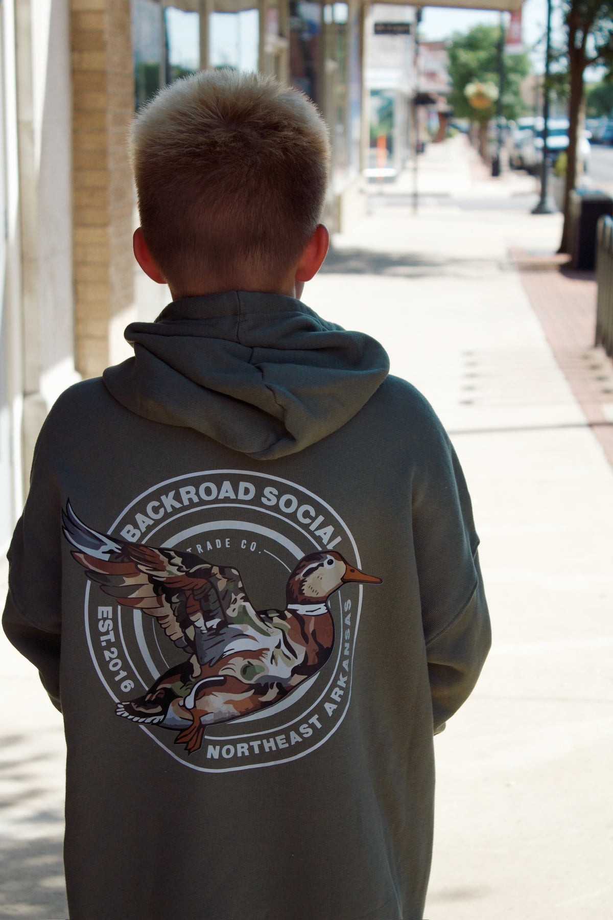Camo Unisex Green Duck Hoodie