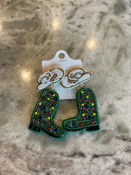 Christmas Boot Earrings