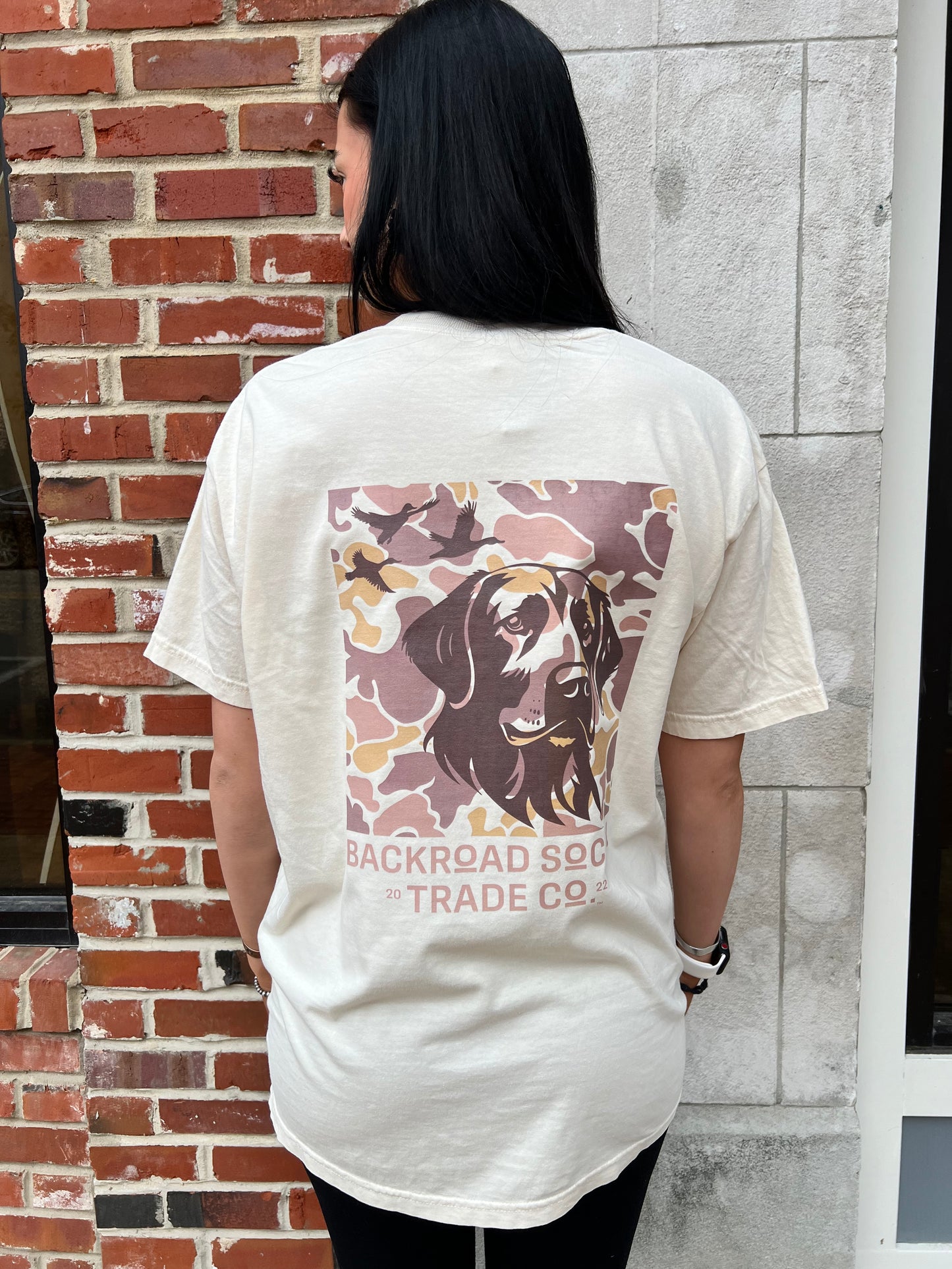 Dog Old School Camo Short Sleeve