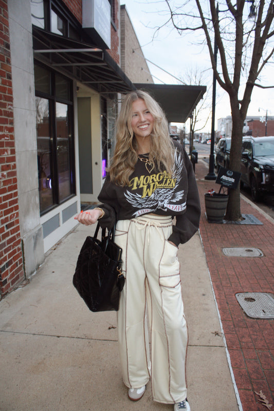 Morgan Wallen Classic Eagle Oversized Crew Sweatshirt