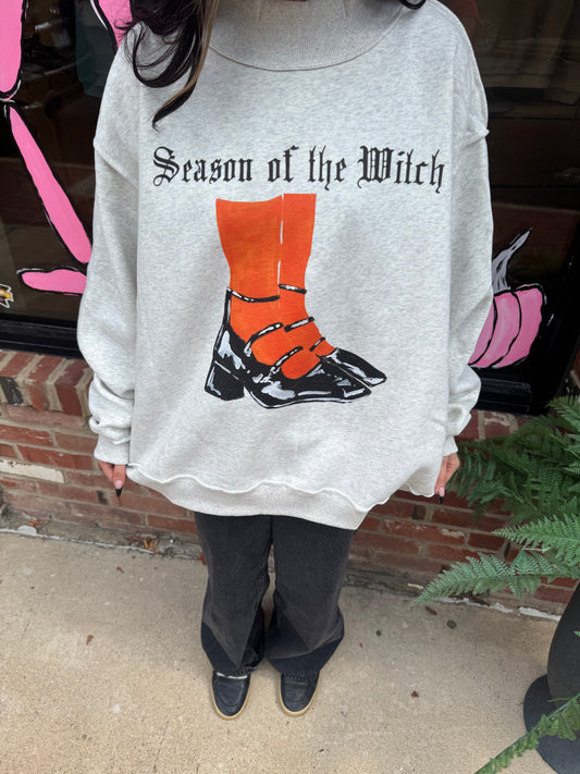 Season of the witch reversible mockneck