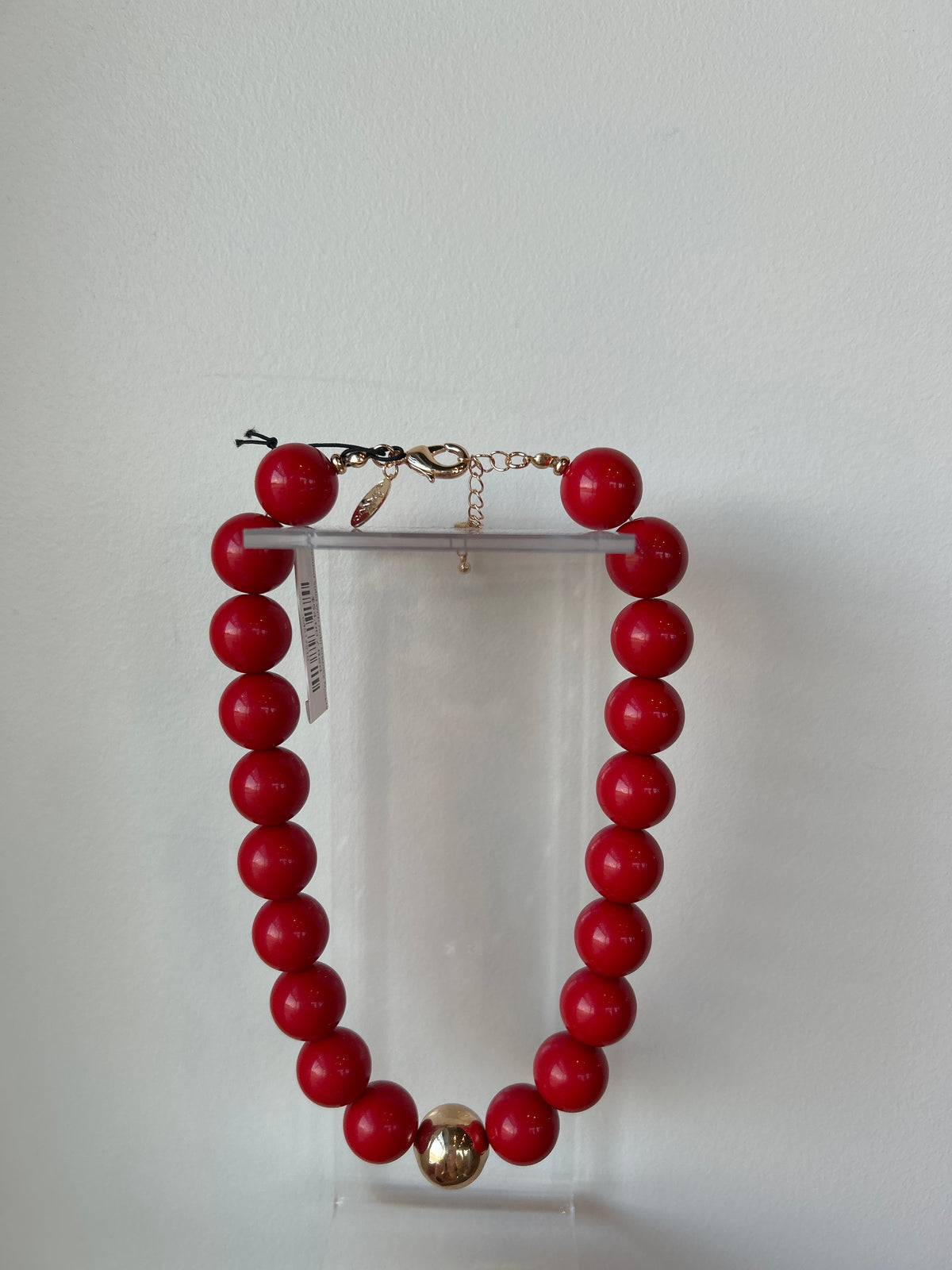Beaded Solid with Gold Chunky Necklace