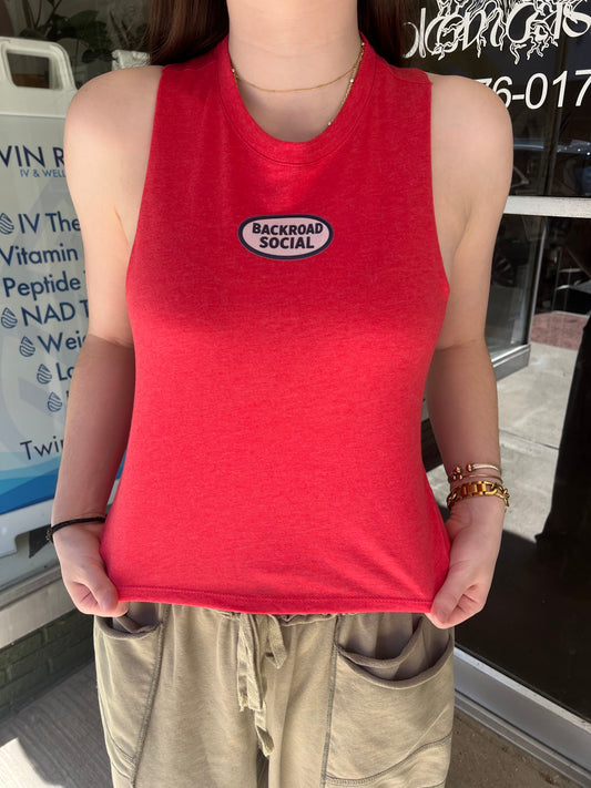 Faux Patch Tank Top