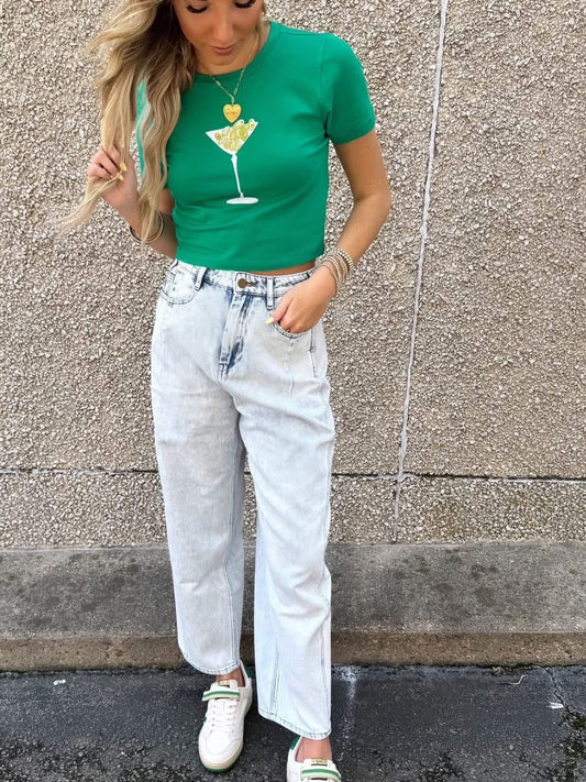 Olive Martini Baby Tee