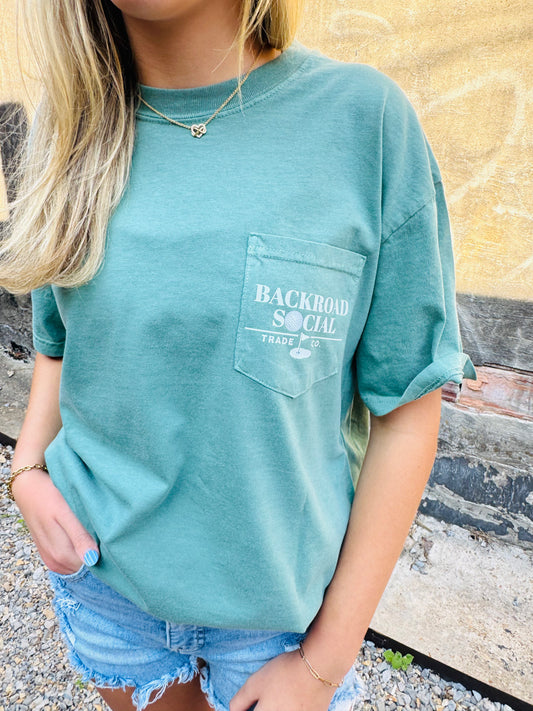 Backroad Social Trade Co. golf T-shirt