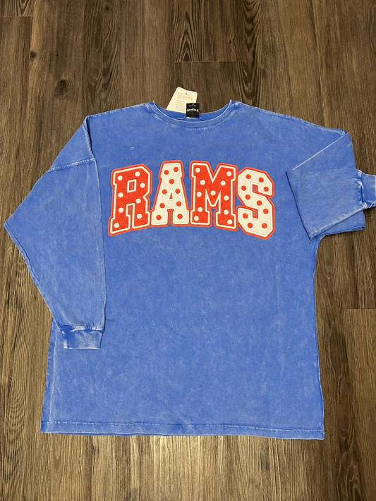 rams long sleeve tee