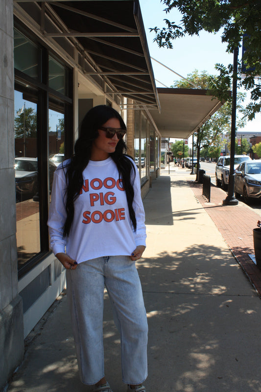 woo pig sooie cropped long sleeve