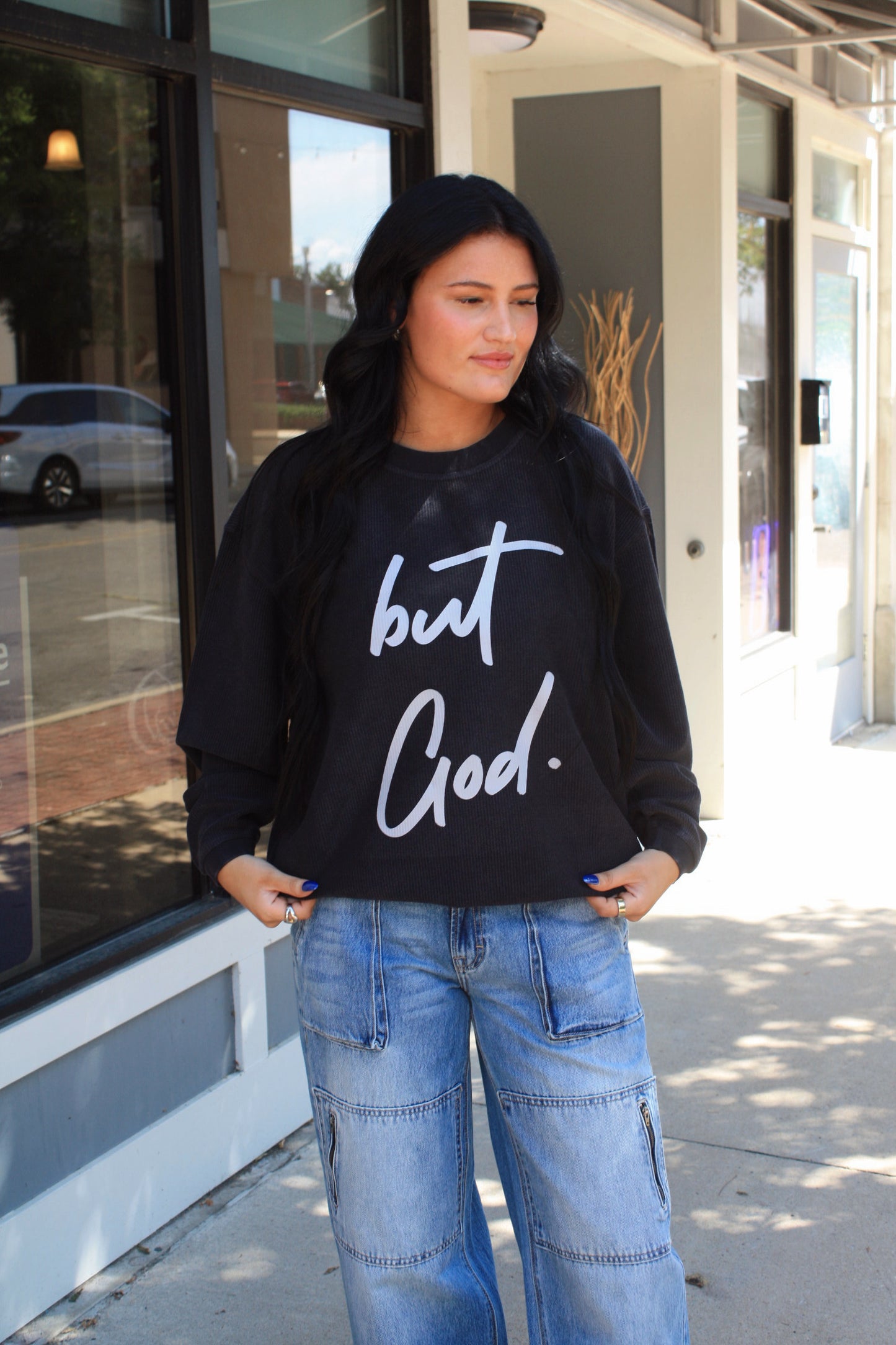 But God Corded Sweatshirt