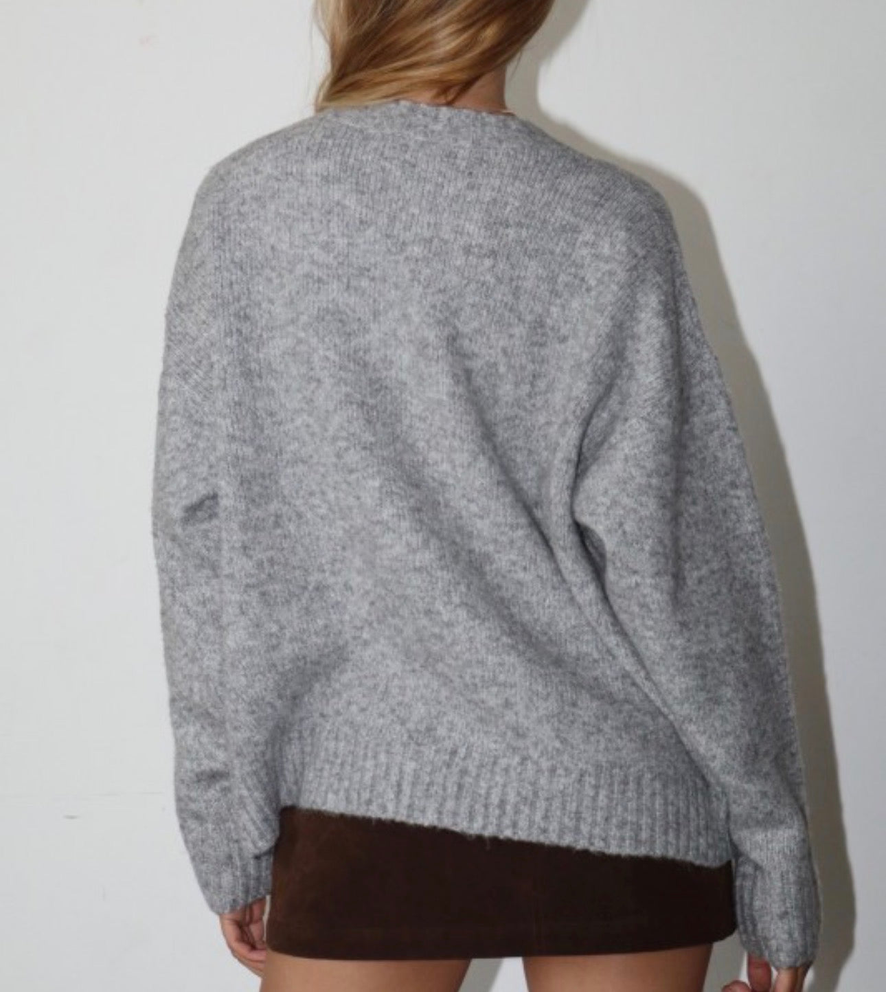 Embroidered Duck Knit Sweater