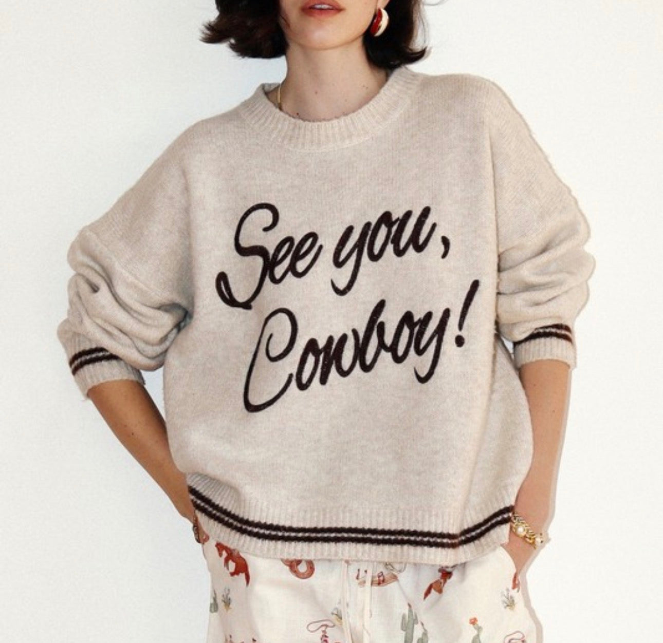 See You Cowboy Pullover