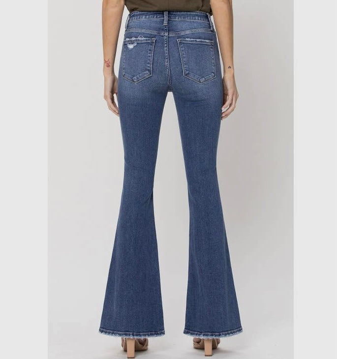 Mid Rise Flare Jeans