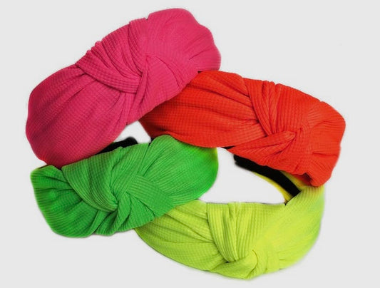 Neon Knot Headbands